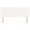 vidaXL Tête de lit LED Blanc 160 cm Cuir synthétique
