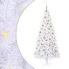 vidaXL Sapin de No&euml;l artificiel avec 300 LED Blanc 210 cm PVC et Acier