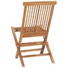 vidaXL Ensemble &agrave; manger d'ext&eacute;rieur pliable 5 pcs Bois solide de teck