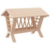 vidaXL Mangeoire &agrave; foin pour lapins 44x33x33 cm bois massif de sapin