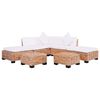 vidaXL Ensemble de canap&eacute;s 18 pcs Rotin naturel