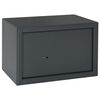 vidaXL Coffre-fort avec verrouillage Gris fonc&eacute; 31 x 20 x 20 cm Acier