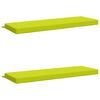 vidaXL Coussins de Banc SOEST 2 pc 100 % polyester Vert vif.