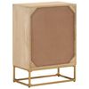 vidaXL Commode 55x30x76 cm bois massif de manguier et fer