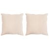 vidaXL Oreiller 2 pc 40 x 40 cm Toutes saisons Fibre de Kapok Beige
