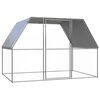 vidaXL Poulailler argent&eacute; et gris 3x2x2 m acier galvanis&eacute;