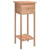 vidaXL Table d'appoint avec tiroir 25x25x60 cm Bois massif de noyer