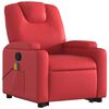vidaXL Fauteuil inclinable de massage Rouge Similicuir