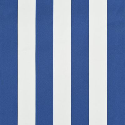 vidaXL Auvent de bistro 350x120 cm Bleu et blanc