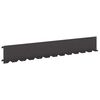 vidaXL Bordure de Pelouse 10 pc 102 x 15 x 4 cm Acier Noir