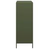 vidaXL Buffet vert olive 39x35x103,5 cm acier