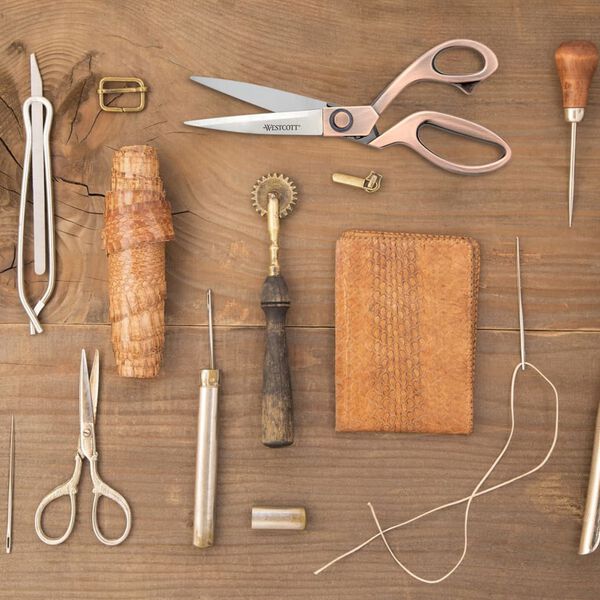 WESTCOTT Ciseaux vintage avec manche en cuivre 200 mm