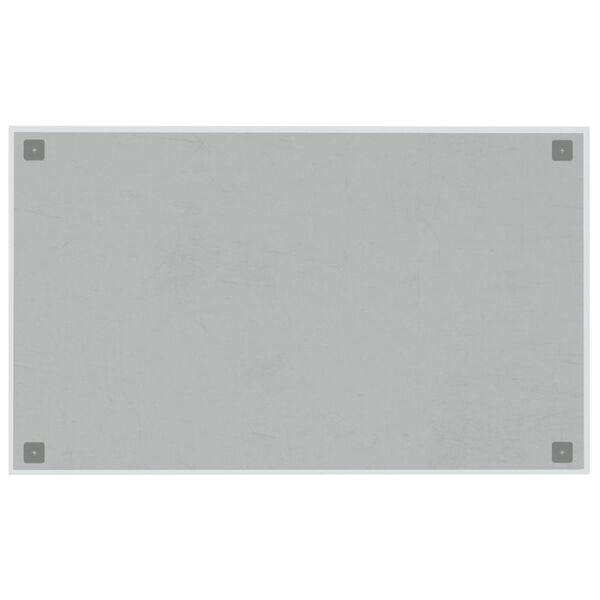 vidaXL Tableau noir magn&eacute;tique mural Blanc 100x60 cm Verre tremp&eacute;