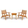 vidaXL Mobilier de bistro 3 pcs Bois d'acacia solide