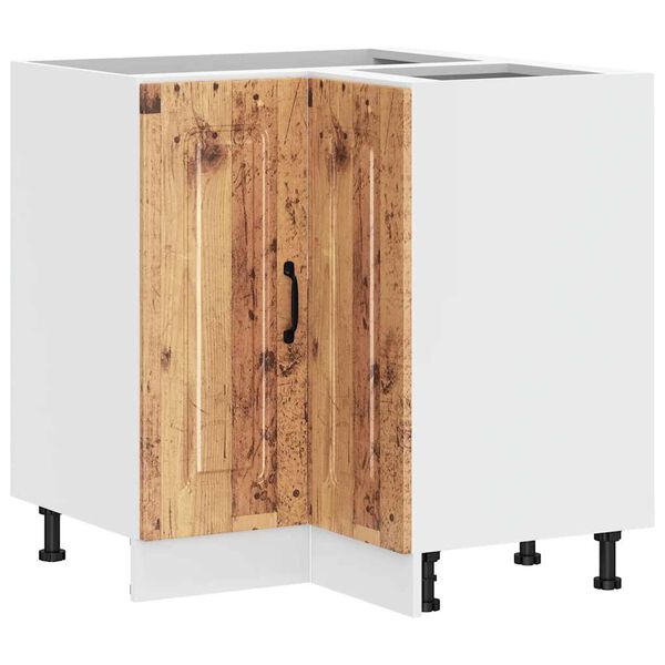 vidaXL Armoire d'angle de cuisine Kalmar vieux bois bois d'ing&eacute;nierie
