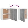 vidaXL Armoire suspendue "Lyon" Gris Sonoma 50 x 31 x 60 cm Bois d'ingénierie