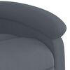vidaXL Fauteuil de massage inclinable Gris fonc&eacute; Velours