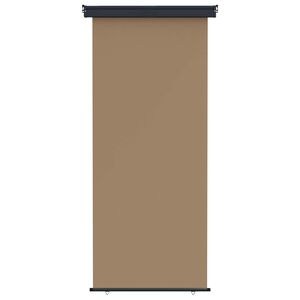 vidaXL Store lat&eacute;ral de balcon 100% polyester fer acier