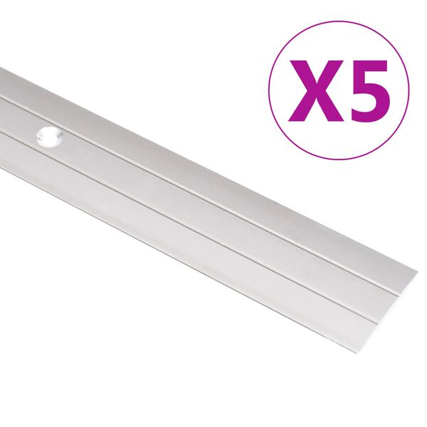 vidaXL Profils de sol 5 pcs Aluminium 134 cm Dor&eacute;