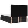 vidaXL Lit avec rangement et LED avec LED Noir 140 x 190 cm Polyester