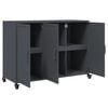 vidaXL Buffet anthracite 100,5x39x72 cm acier