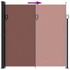 vidaXL Auvent latéral rétractable marron 200x500 cm