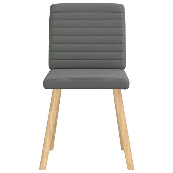 vidaXL Chaises à manger lot de 6 gris foncé tissu