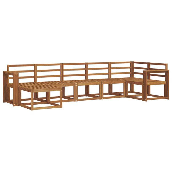 vidaXL Ensemble de canap&eacute;s d'ext&eacute;rieur 7 pcs Naturel