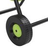 vidaXL Chariot enrouleur vert et jeu de raccords de tuyaux 1,27cm 30 m