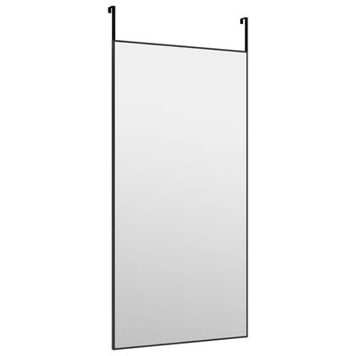 vidaXL Miroir de porte Noir 50x100 cm Verre et aluminium