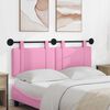 vidaXL T&ecirc;te de lit suspendue Montage mural Rose 130 x 55 x 5 cm tissu
