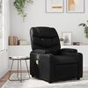 vidaXL Fauteuil de massage inclinable noir similicuir
