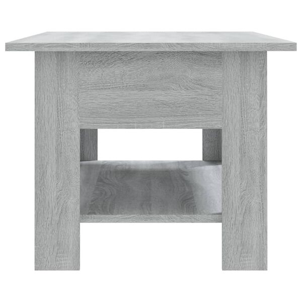 vidaXL Table basse sonoma gris 102x55x42 cm bois d'ingénierie