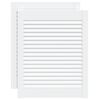 vidaXL Portes d'armoire &agrave; persiennes 2pcs blanc 61,5x49,4cm pin massif