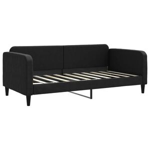 vidaXL Lit de repos sans matelas noir 90x190 cm tissu