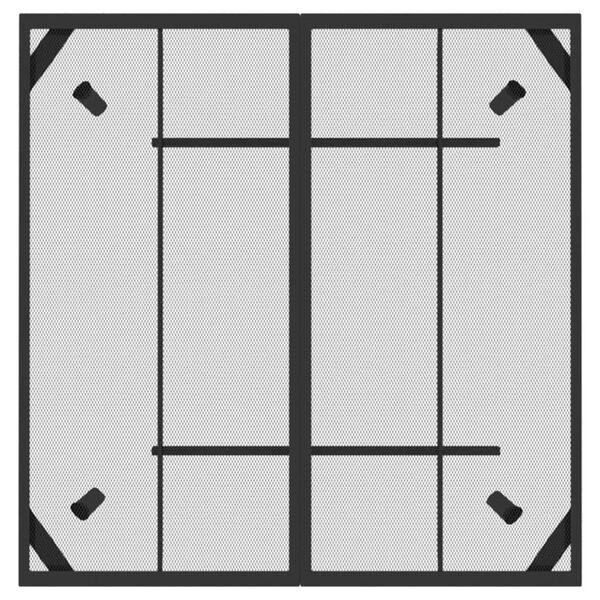 vidaXL Table de jardin anthracite 100x100x72 cm Treillis d'acier