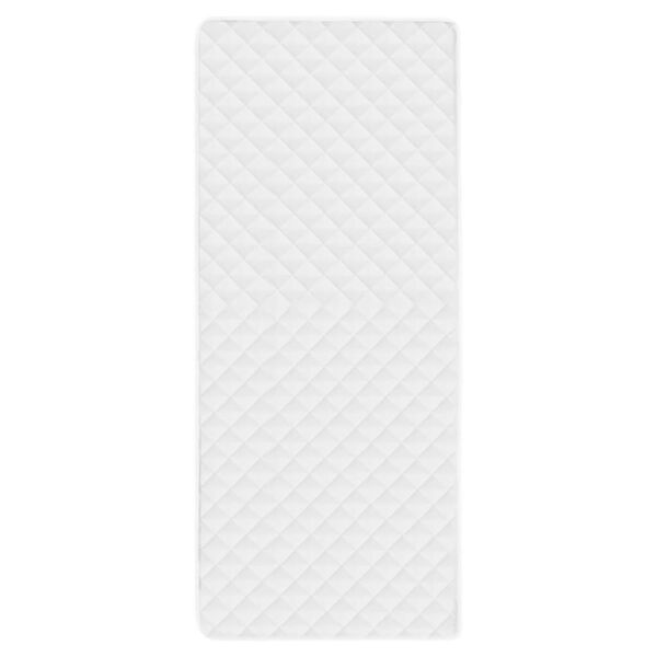 vidaXL Couvre-matelas matelass&eacute; Blanc 90x200 cm Lourd