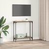 vidaXL Table console avec &eacute;tag&egrave;re Ch&ecirc;ne artisanal 75 x 22,5 x 75 cm