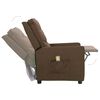 vidaXL Fauteuil de massage Marron Tissu