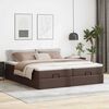 VidaXL Cadre de lit ottoman avec matelas marron 180x200 cm similicuir