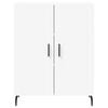 vidaXL Buffet haut Blanc 69,5x34x180 cm Bois d'ing&eacute;nierie