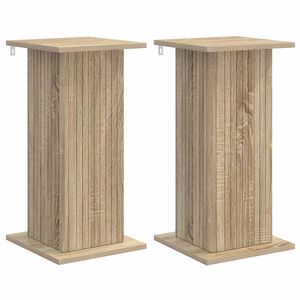 vidaXL Support de Plante 2 pcs Ch&ecirc;ne Sonoma 30,5 x 30 x 60,5 cm