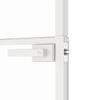 vidaXL Porte d'intérieur Blanc 83x201,5 cm Trempé verre aluminium fin