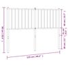 vidaXL T&ecirc;te de lit de remplacement m&eacute;tal noir 120 cm