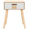 vidaXL Table de chevet avec 1 tiroir 44x30x58,5 cm Bois de pin massif