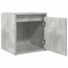 vidaXL Tables de chevet murales 2 pcs gris b&eacute;ton 38x34x40 cm