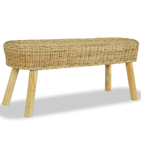 vidaXL Banc d'entr&eacute;e 110 x 35 x 45 cm Rotin naturel