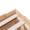 vidaXL Cadre de lit sans matelas empilable 75x190 cm bois massif