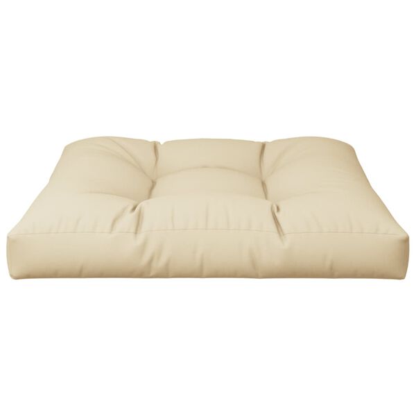 vidaXL Coussin de canap&eacute; palette beige 70x70x12 cm