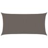 vidaXL Voile d'ombrage 160 g/m&sup2; anthracite 3x6 m PEHD